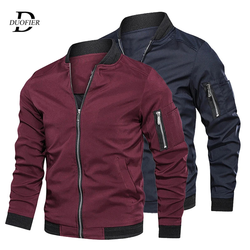 Autumn New Men's Bomber Zipper Jacket Male Casual Spring Streetwear Hip Hop Slim Fit Pilot Coat Men Clothing Plus Size 5XL 6XL
